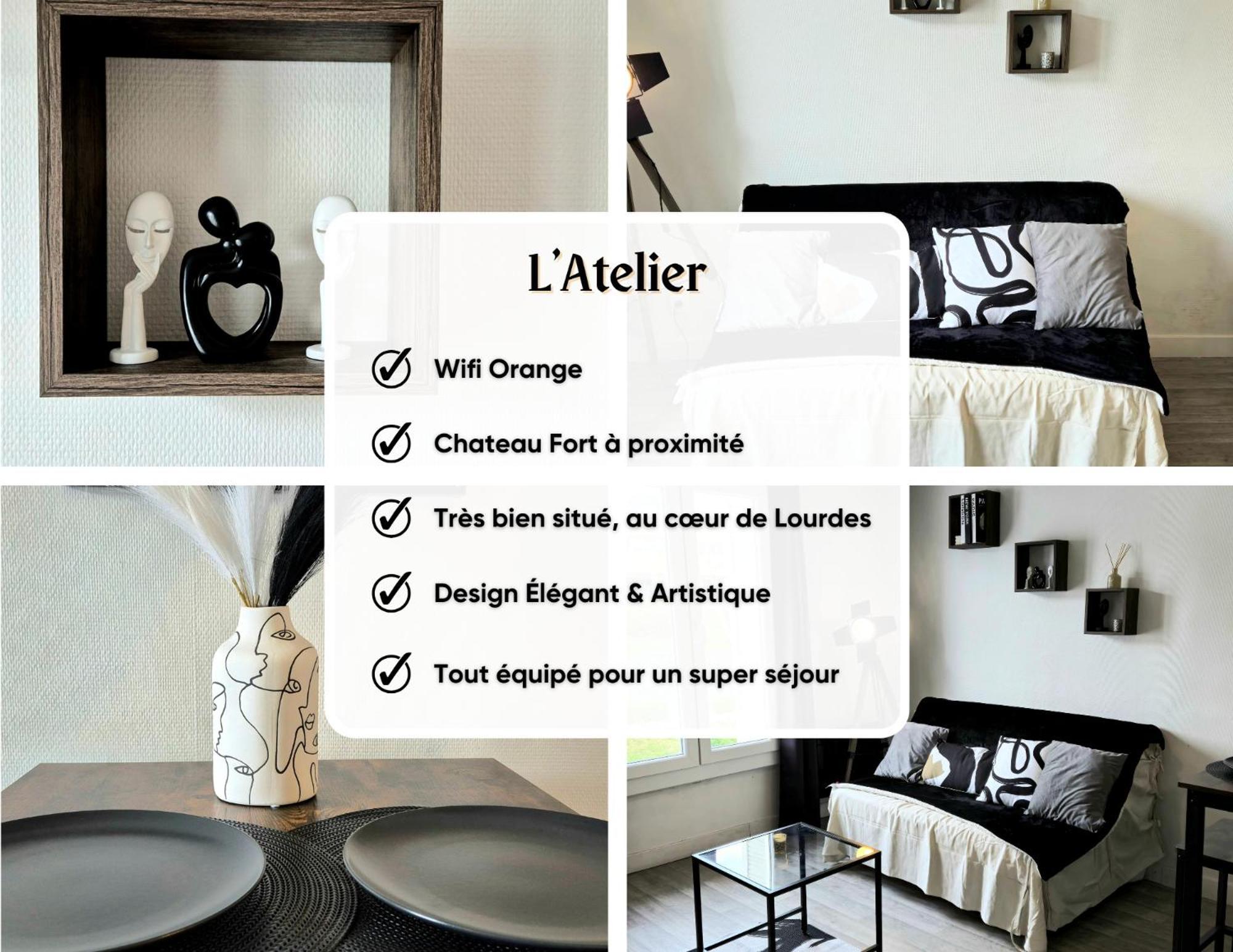 L'Atelier-T2 Proche Du Centre-Wifi-Parking Apartment Lourdes Ngoại thất bức ảnh